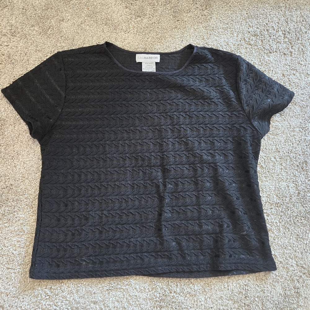 Sag Harbor Black Shirt